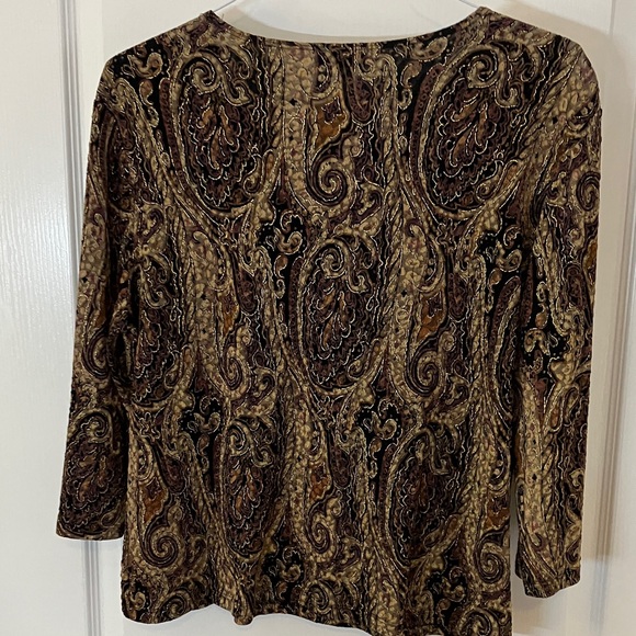 1X black and gold metallic top - Picture 4 of 7